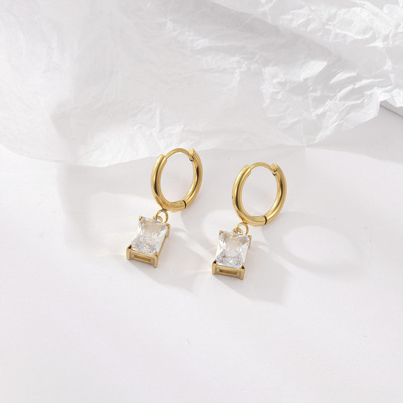 WS-Retro Square earring