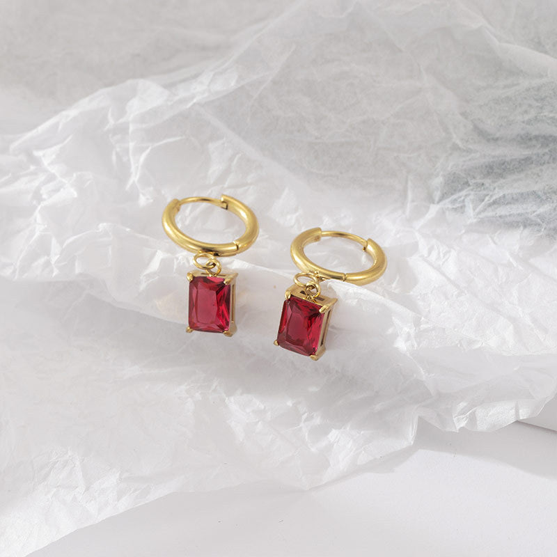 WS-Retro Square earring